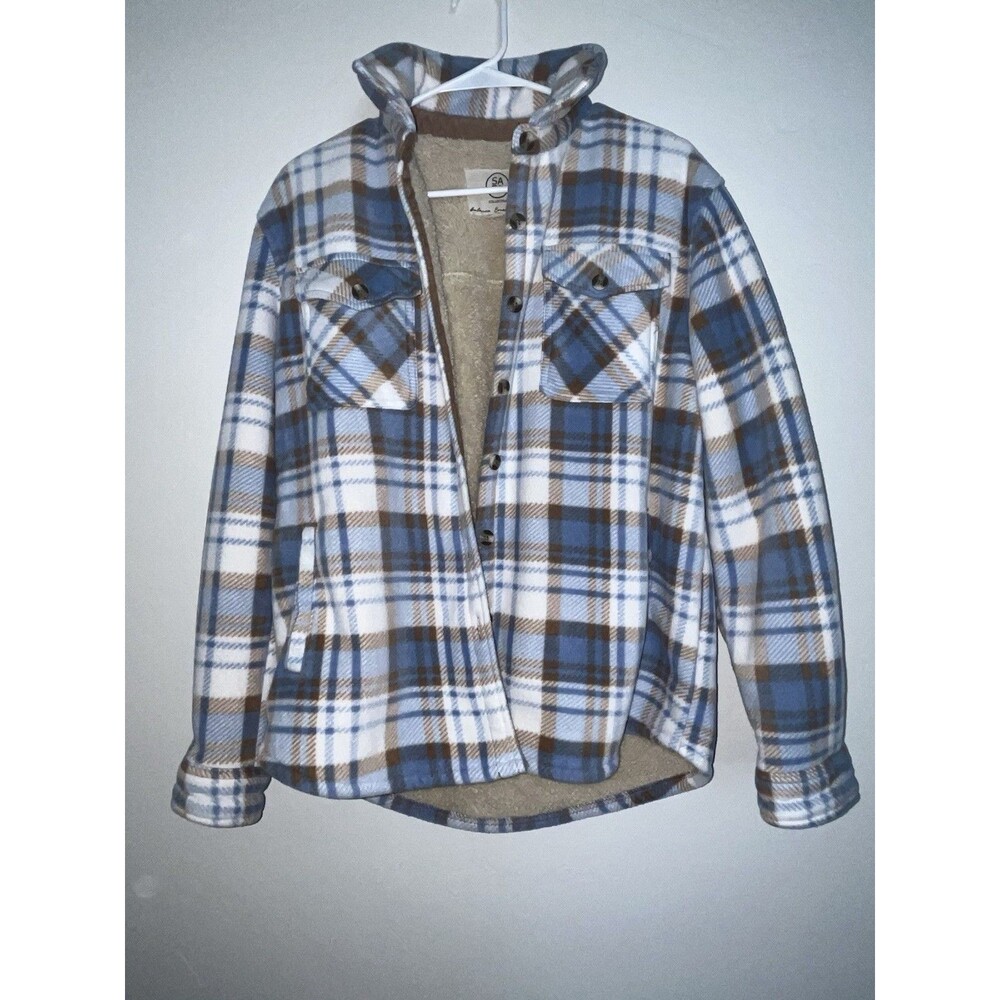 Sage Collective Jacket Plaid Medium